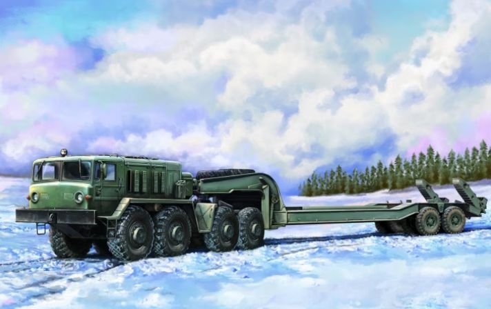 Trumpeter 1/72 MAZ-537G with MAZ/ChMZAP 5247G