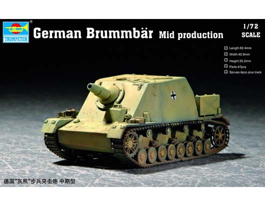 Trumpeter 1/72 German Brummbar Mid production