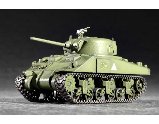 Trumpeter 1/72 M4 (Mid) Tank - Click Image to Close