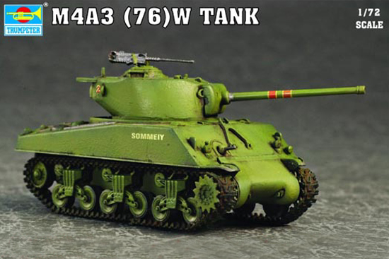 Trumpeter 1/72 M4A3 76(W) Tank