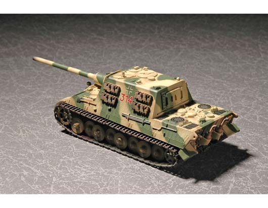 Trumpeter 1/72 German Sd.Kfz 186 Jgdtiger (Porsche gear) w Zimme