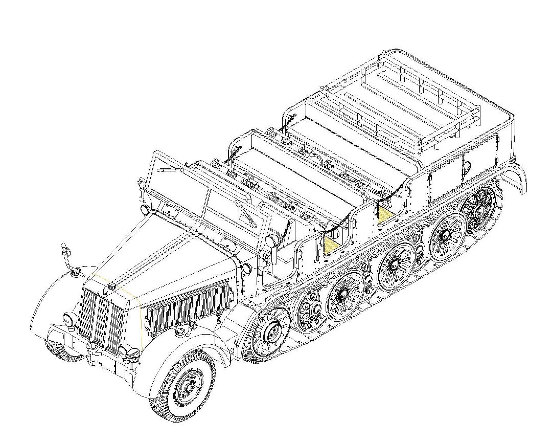 Trumpeter 1/72 Sd.Kfz.8 Schwerer Zugkraftwagen 12t - Click Image to Close