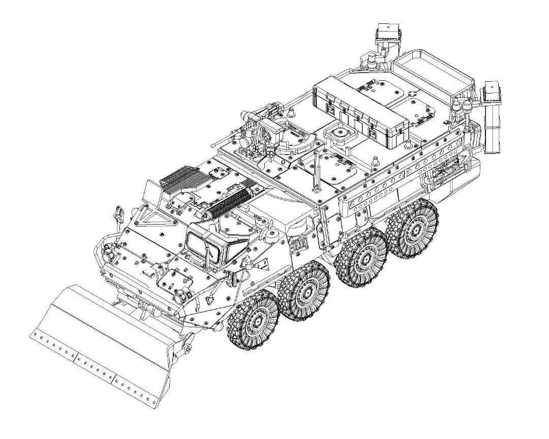 Trumpeter 1/72 M1132 Stryker Engineer Squad Vehicle