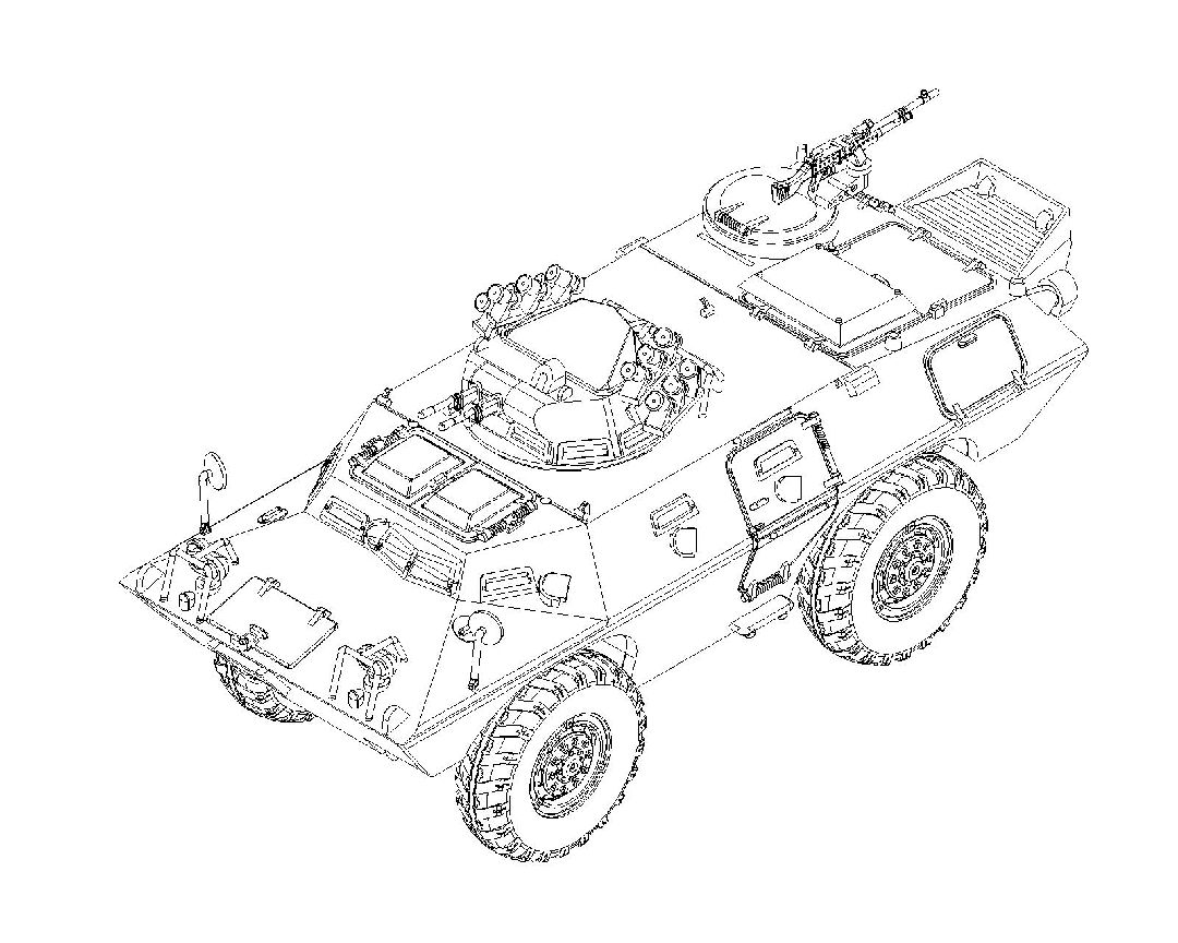 Trumpeter 1/72 M706 Commando Armored Car Product Improved