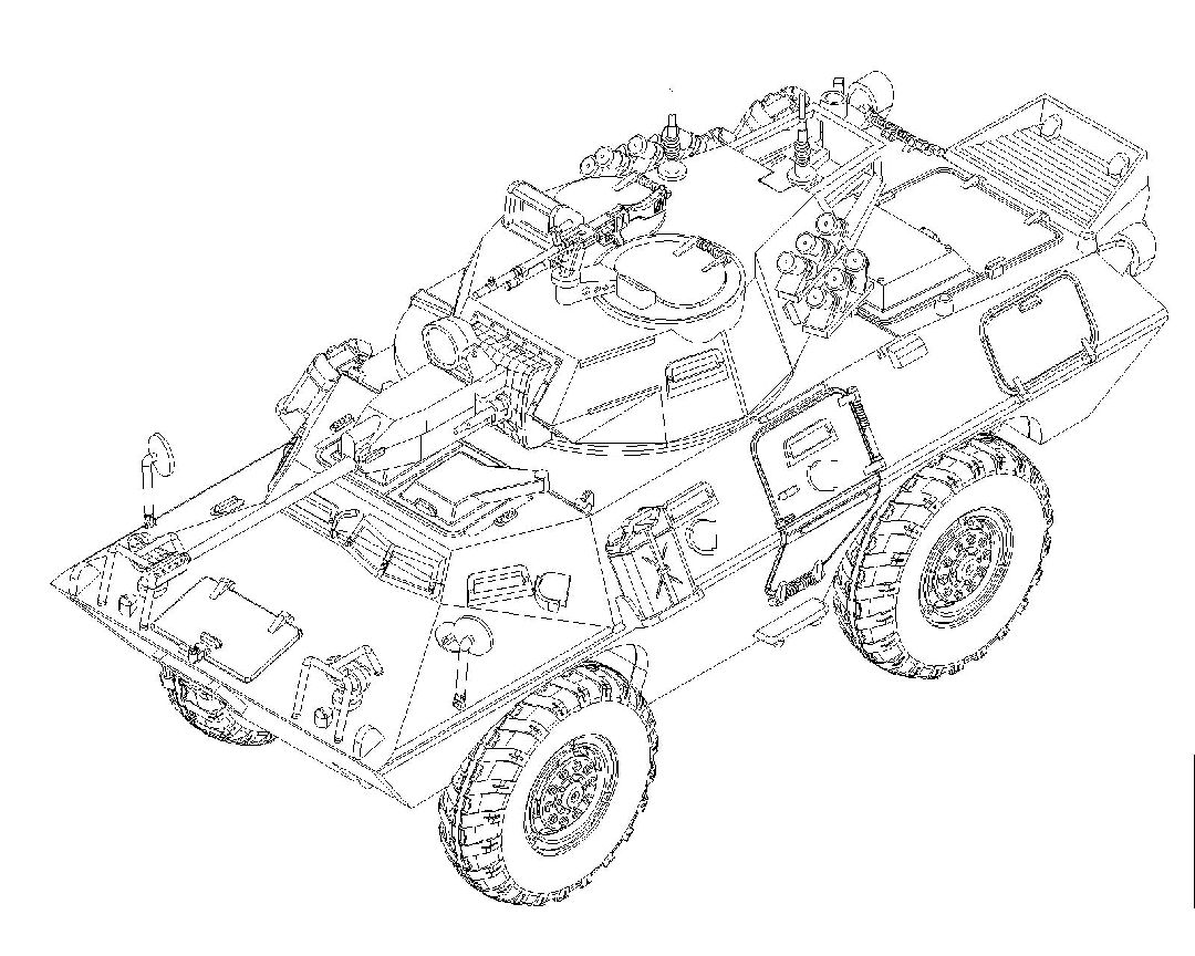 Trumpeter 1/72 V-150 Commando with 20mm Cannon - Click Image to Close