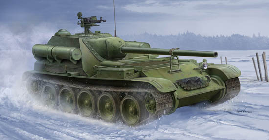 Trumpeter 1/35 Soviet SU-101 SPA - Click Image to Close