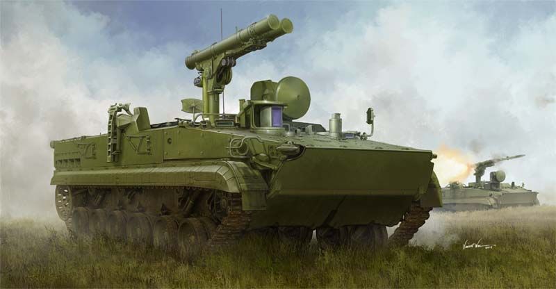 Trumpeter 1/35 Russian 9P157-2 Khrizantema-S Anti-tank system - Click Image to Close