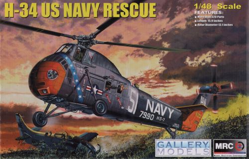 Plastic 1/48 H-34 US Navy rescue helicopter