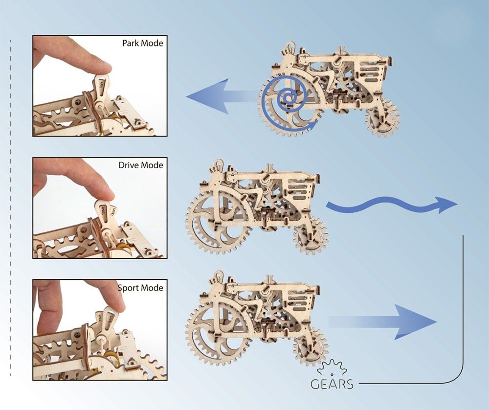 UGears Tractor - 97 pieces (Easy) - Click Image to Close