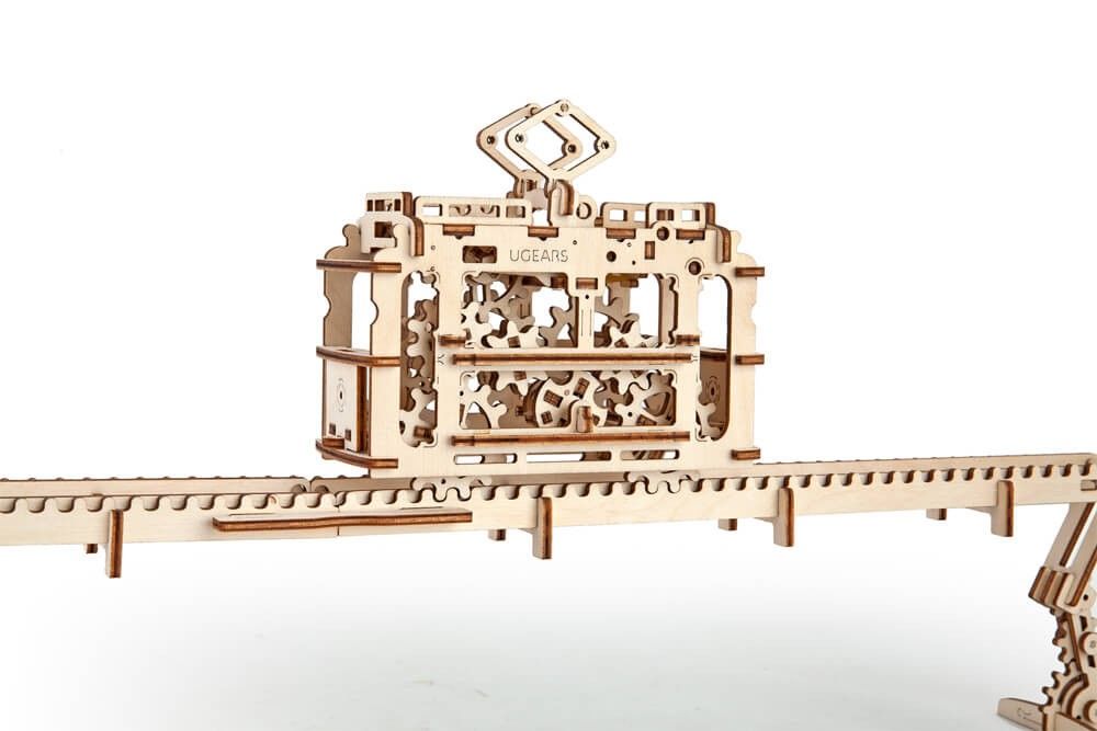 UGears Tram On Rails - 154 pieces (Medium)