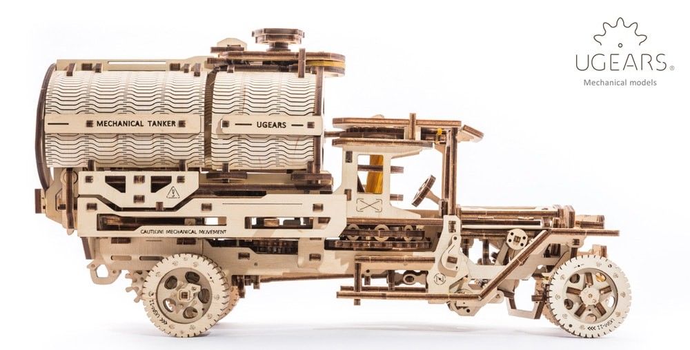 UGears Mechanical Tanker Truck - 594 pieces (Advanced) - Click Image to Close