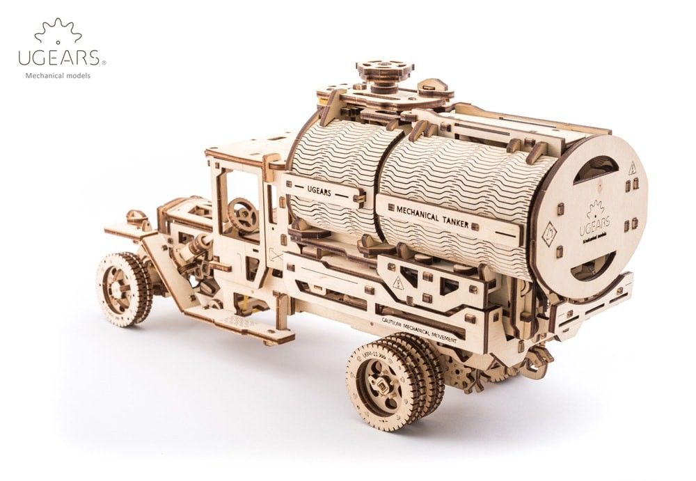 UGears Mechanical Tanker Truck - 594 pieces (Advanced) - Click Image to Close