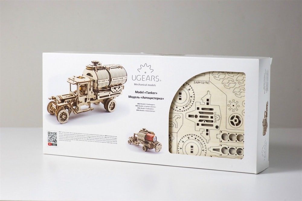 UGears Mechanical Tanker Truck - 594 pieces (Advanced) - Click Image to Close