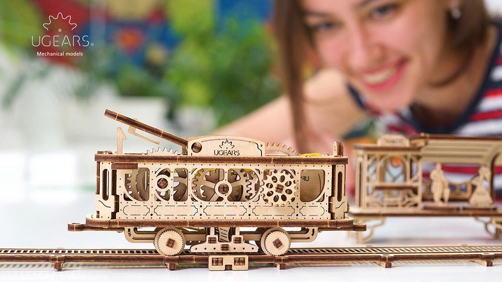 UGears Tram Line - 284 pieces (Medium) - Click Image to Close