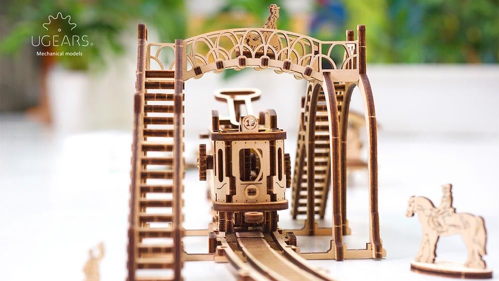 UGears Tram Line - 284 pieces (Medium) - Click Image to Close