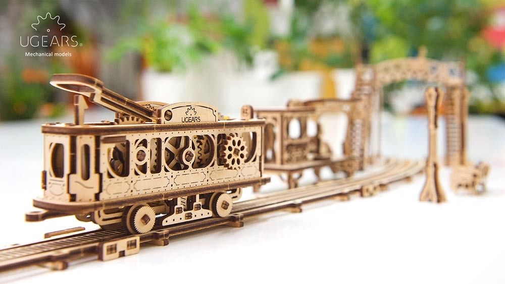 UGears Tram Line - 284 pieces (Medium) - Click Image to Close