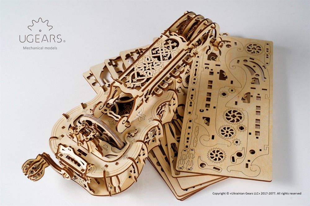 UGears Hurdy-Gurdy - 292 pieces - Click Image to Close