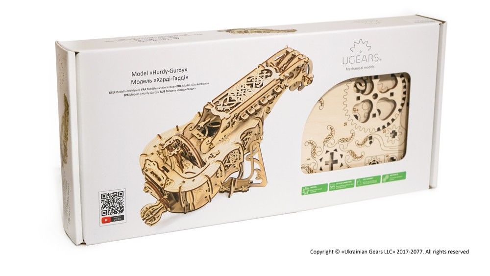 UGears Hurdy-Gurdy - 292 pieces - Click Image to Close