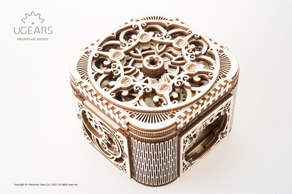 UGears Treasure Box - 190 pieces (Medium) - Click Image to Close