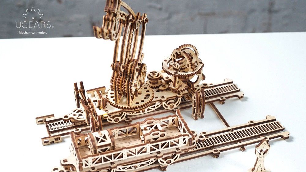 UGears Rail Mounted Manipulator - 354 pieces - Click Image to Close