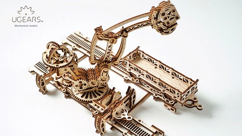 UGears Rail Mounted Manipulator - 354 pieces - Click Image to Close