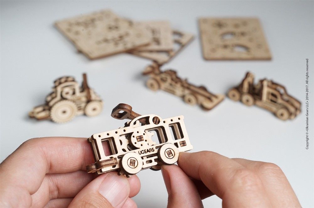 Ugears U-Fidget Vehicles (4 Models) - 62 Pieces