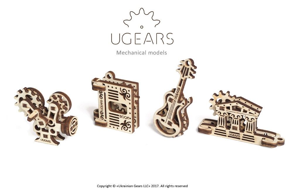 UGears U-Fidget Creation (4 models) - 8 pieces (Easy) - Click Image to Close