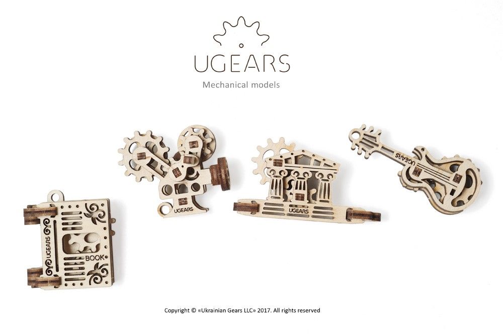Ugears U-Fidget Creation (4 Models) - 48 Pieces