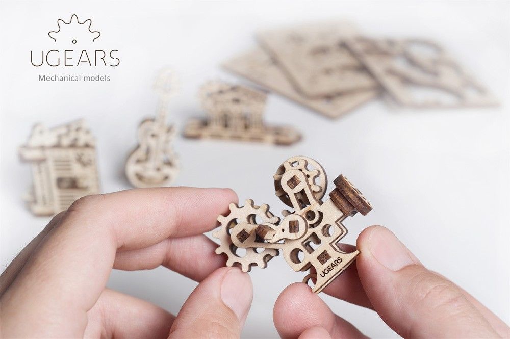 Ugears U-Fidget Creation (4 Models) - 48 Pieces