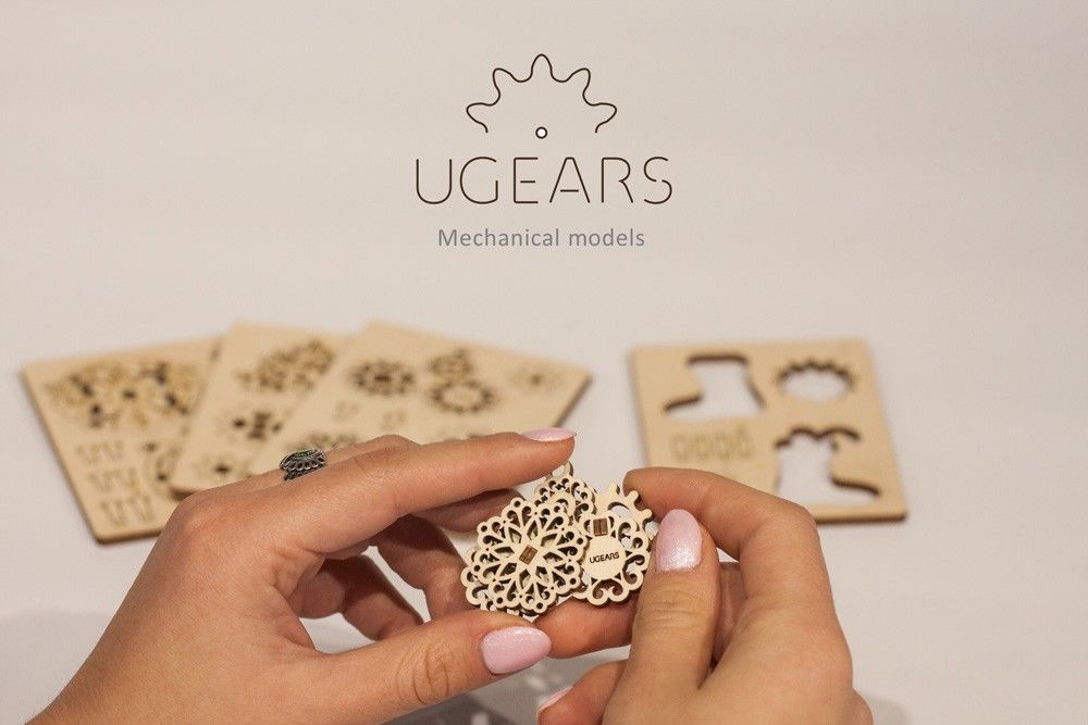 UGears U-Fidget Gearsmas (4 models) - 8 pieces (Easy) - Click Image to Close