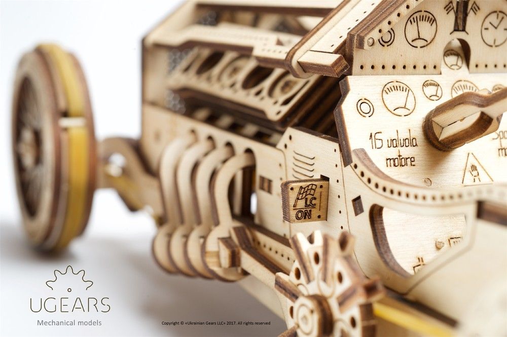 UGears U-9 Grand Prix Car - 348 pieces (Advanced)