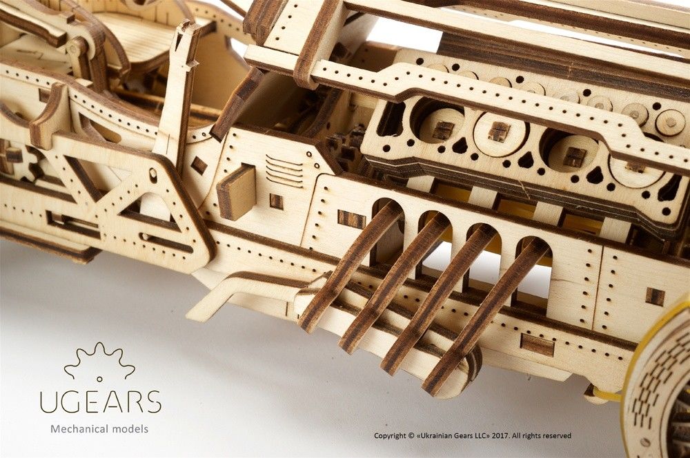 UGears U-9 Grand Prix Car - 348 pieces (Advanced) - Click Image to Close