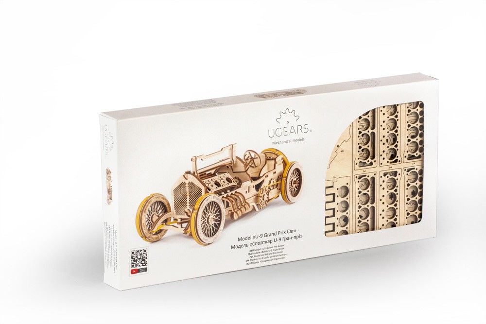 UGears U-9 Grand Prix Car - 348 pieces (Advanced) - Click Image to Close