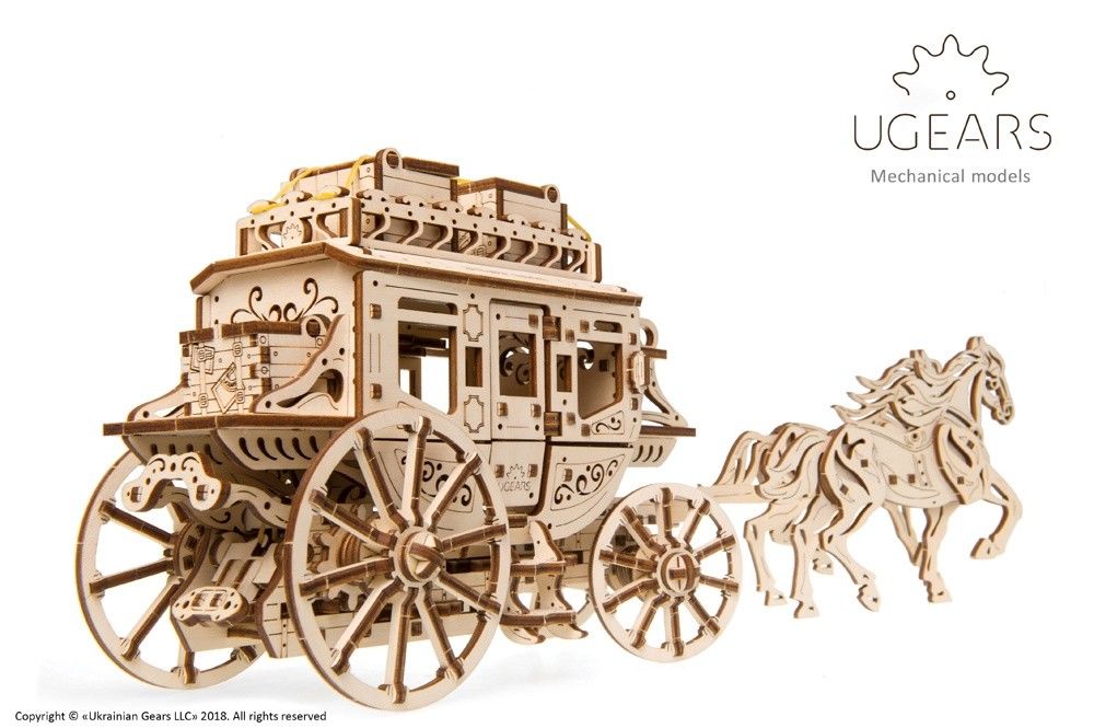 UGears Stagecoach - 248 pieces (Medium)