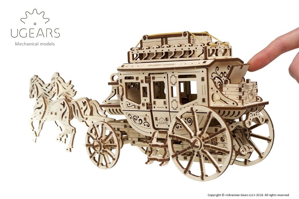 UGears Stagecoach - 248 pieces (Medium) - Click Image to Close
