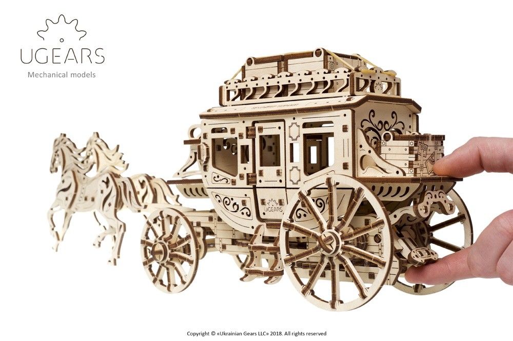 UGears Stagecoach - 248 pieces (Medium) - Click Image to Close