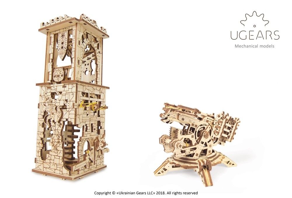 UGears Archballista-Tower - 292 pieces (Medium) - Click Image to Close