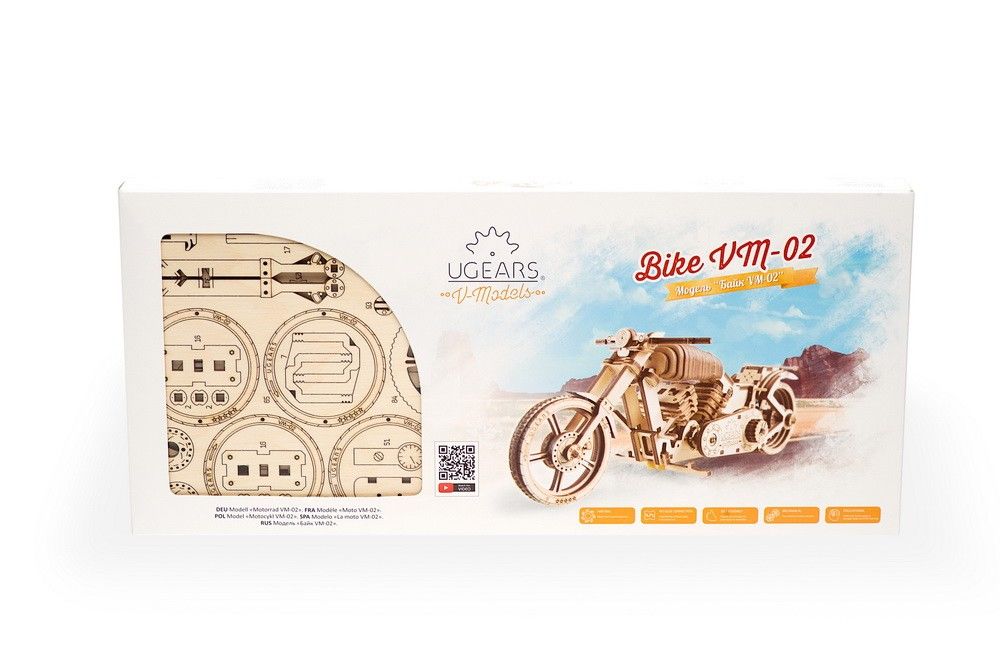 UGears Bike VM-02 - 189 pieces (Medium) - Click Image to Close