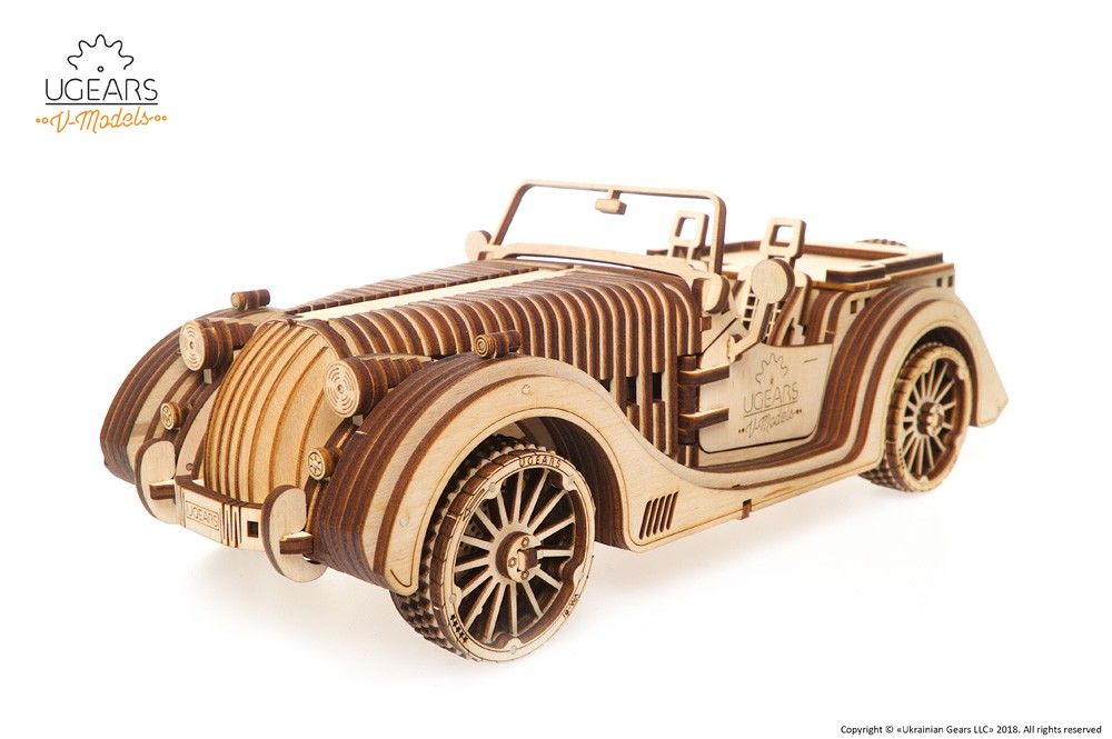 UGears Roadster VM-01 - 437 pieces (Advanced) - Click Image to Close