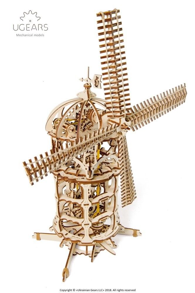 UGears Tower Windmill - 585 pieces - Click Image to Close