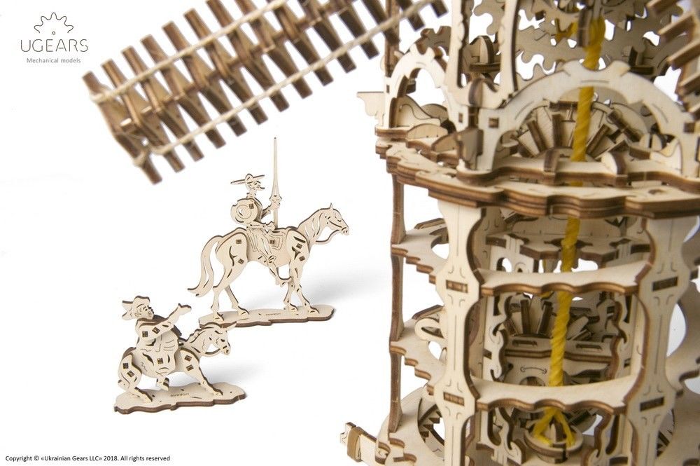 UGears Tower Windmill - 585 pieces - Click Image to Close