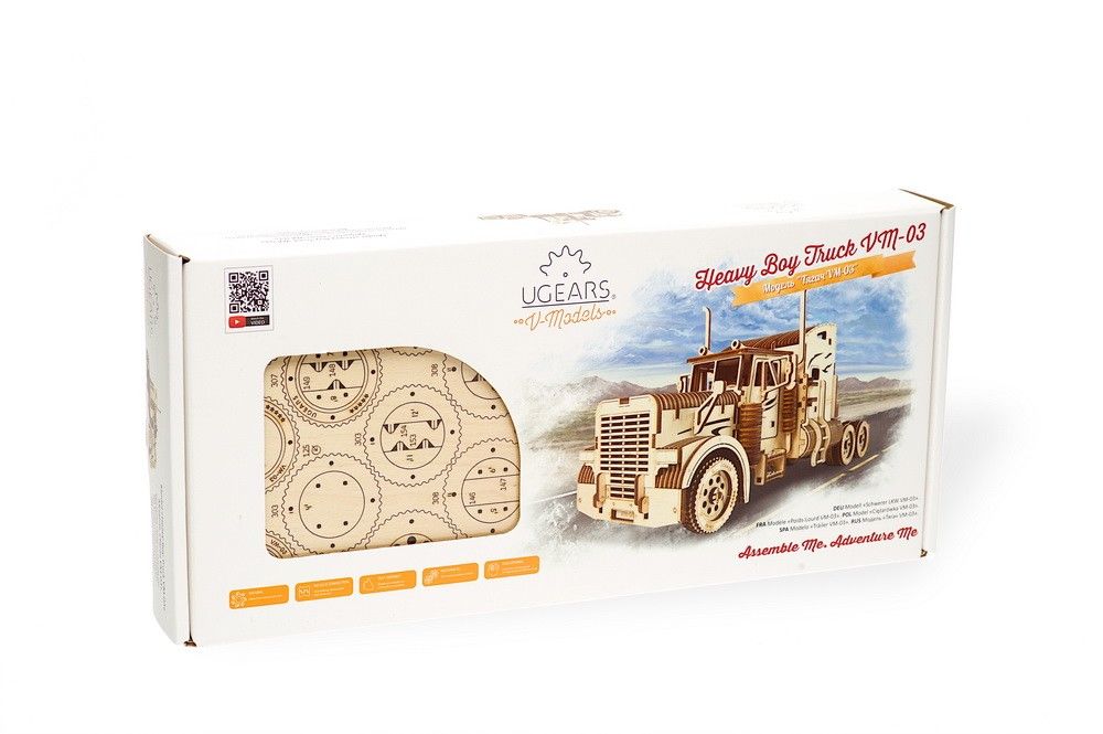 UGears Heavy Boy Truck VM-03 - 541 pieces (Advanced) - Click Image to Close