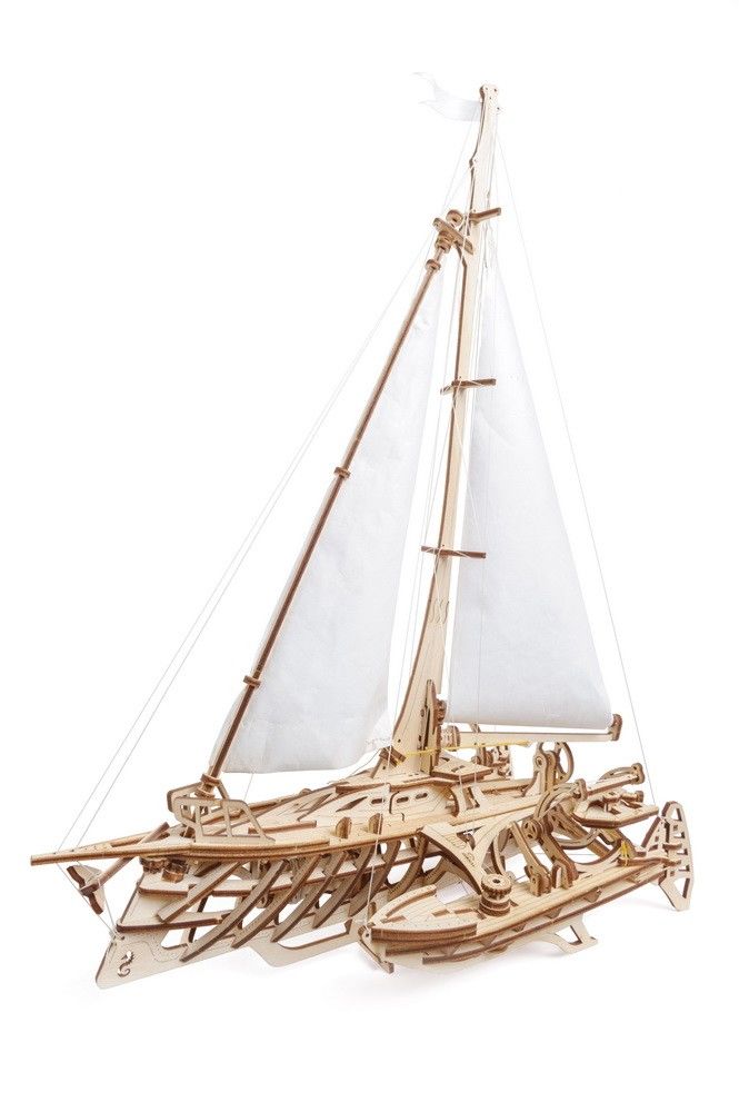 UGears Trimaran Merihobus Boat - 237 pieces - Click Image to Close