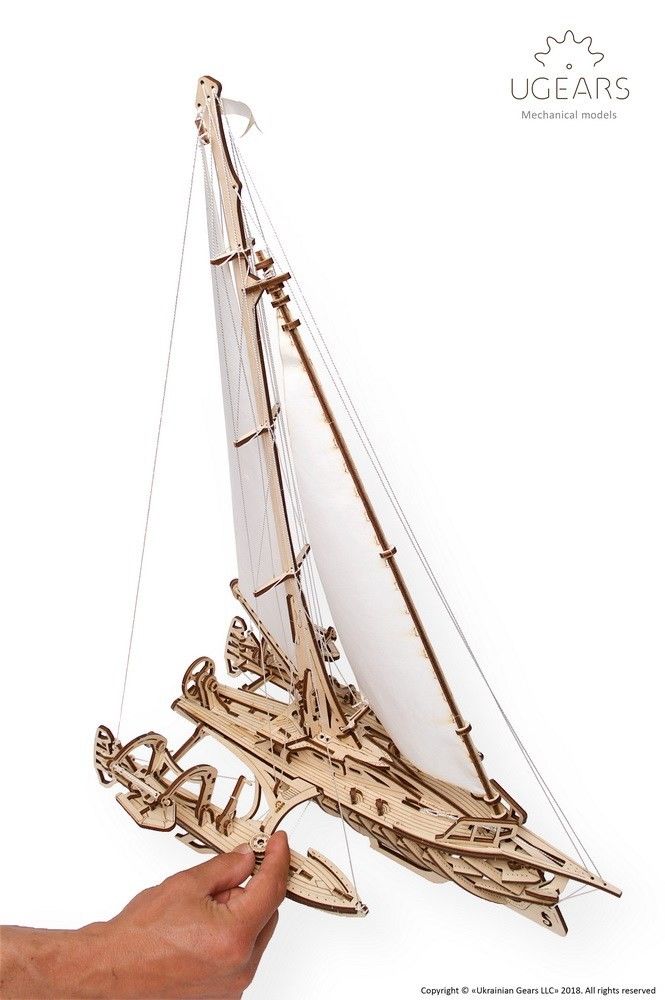 UGears Trimaran Merihobus Boat - 237 pieces - Click Image to Close