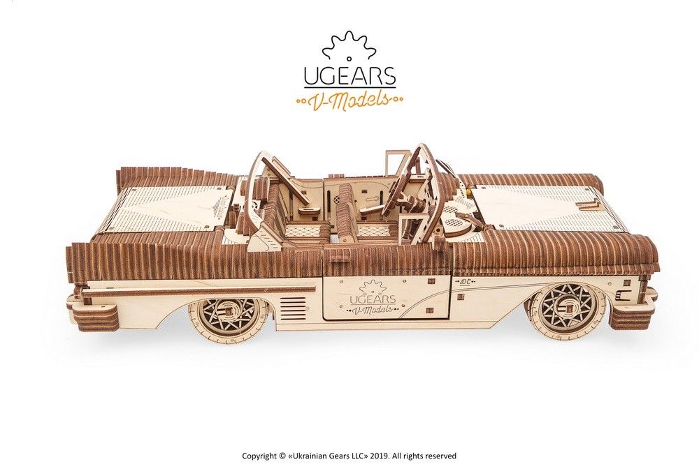 UGears Dream Cabriolet VM-05 - 739 pieces (Advanced) - Click Image to Close