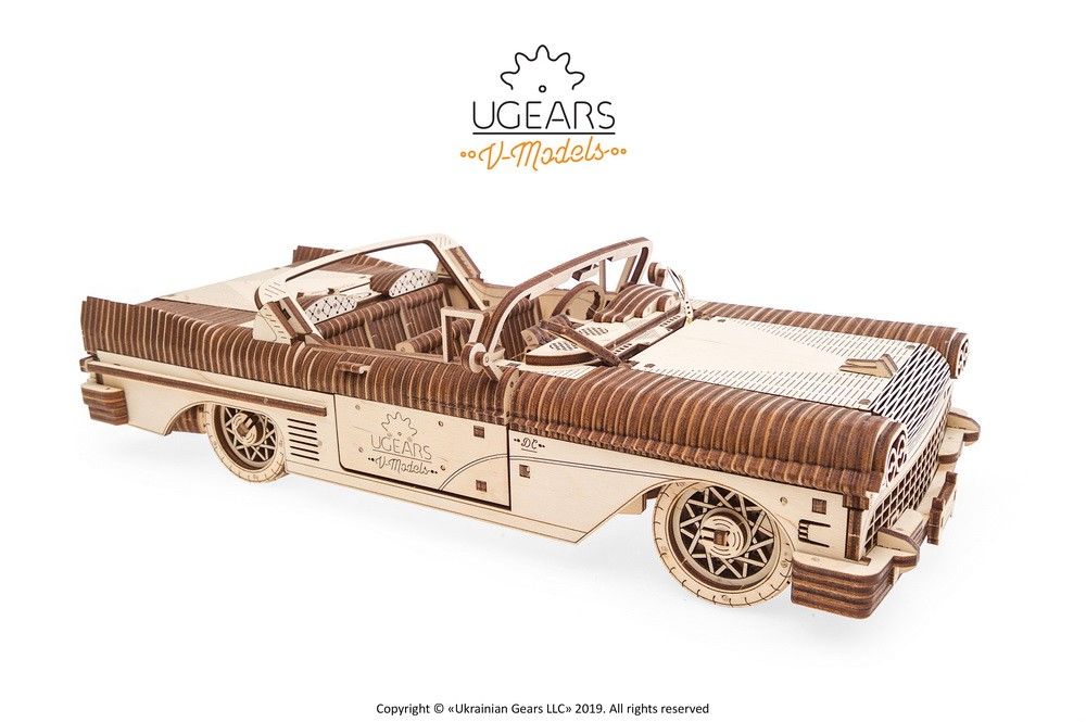 UGears Dream Cabriolet VM-05 - 739 pieces (Advanced) - Click Image to Close