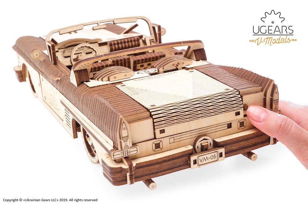 UGears Dream Cabriolet VM-05 - 739 pieces (Advanced) - Click Image to Close