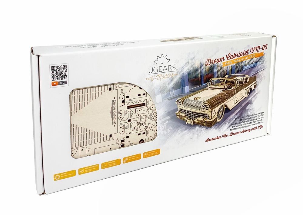 UGears Dream Cabriolet VM-05 - 739 pieces (Advanced) - Click Image to Close