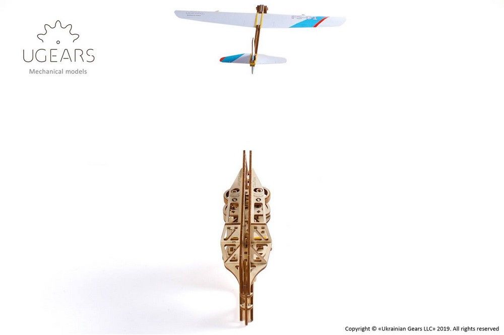 UGears Flight Starter - 198 pieces (Medium) - Click Image to Close