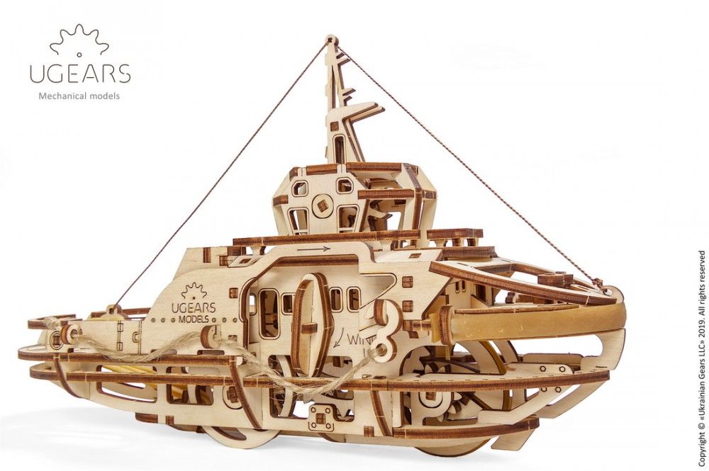 UGears Tugboat - 169 pieces (Easy)